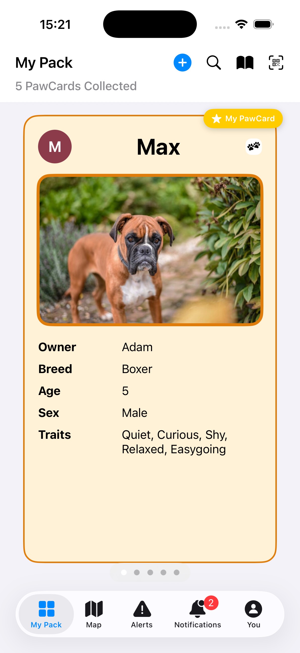 PawCards - Create your dog's digital profile